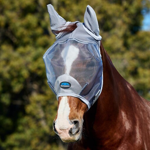 WeatherBeeta ComFiTec Deluxe Fine Mesh Fly Mask wi