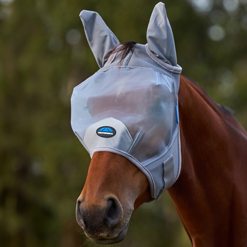 WeatherBeeta ComFiTec Deluxe Fine Mesh Fly Mask wi