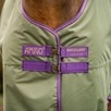Amigo&reg; Hero 600D Ripstop Plus Turnout Sheet - Bramble w/ Winterberry & Taupe Trim