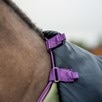 Amigo&reg; Hero 600D Ripstop Plus Turnout Sheet - Bramble w/ Winterberry & Taupe Trim