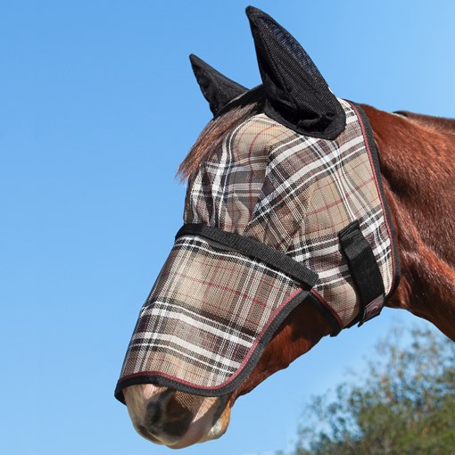 Kensington Fly Mask w/ Soft Ears and Removable Nos