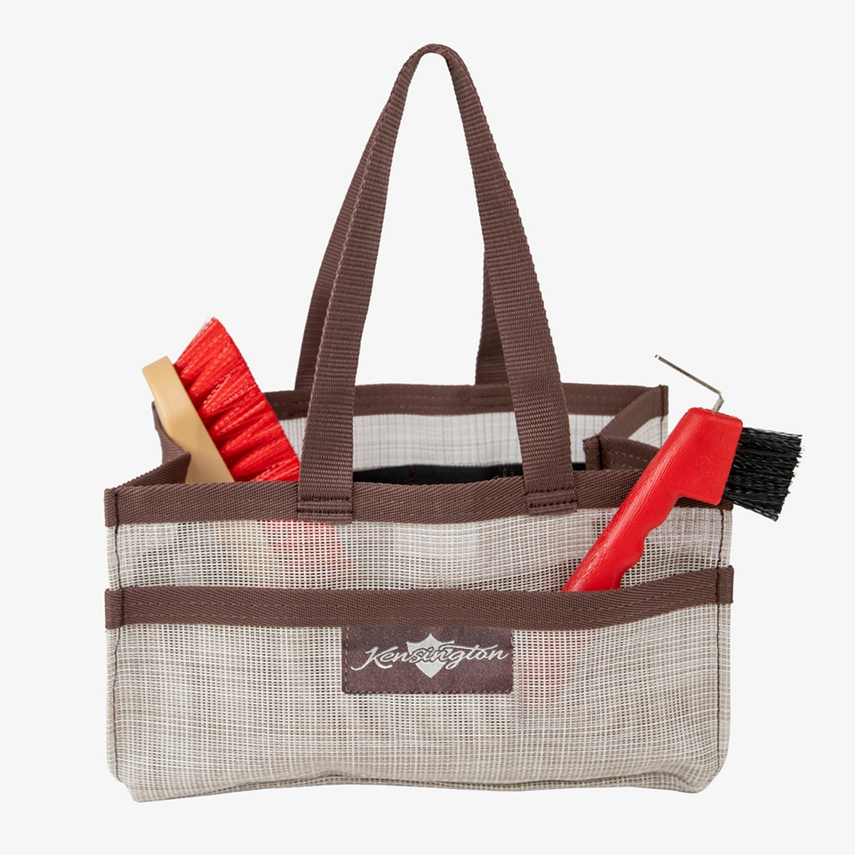 Grand sac de courses en plastique à motif à carreaux avec fermeture éclair