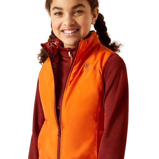 Ariat Girls Bella Reversible Insulated Vest-Clear