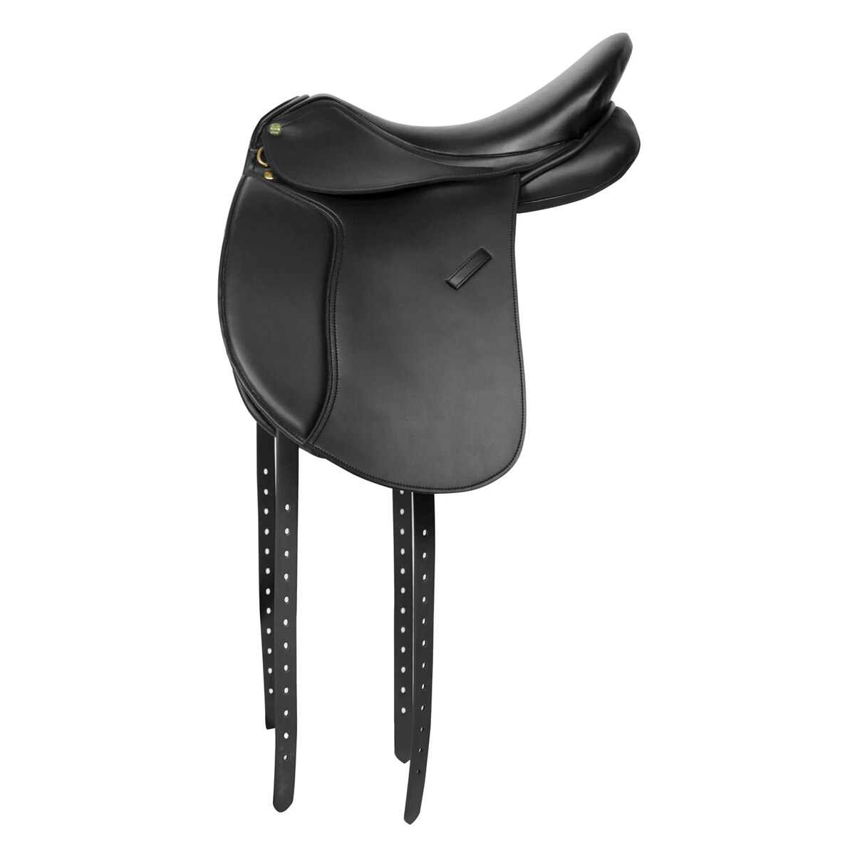 Beautiful black Dressage Synthetic Saddle sizes 17" 