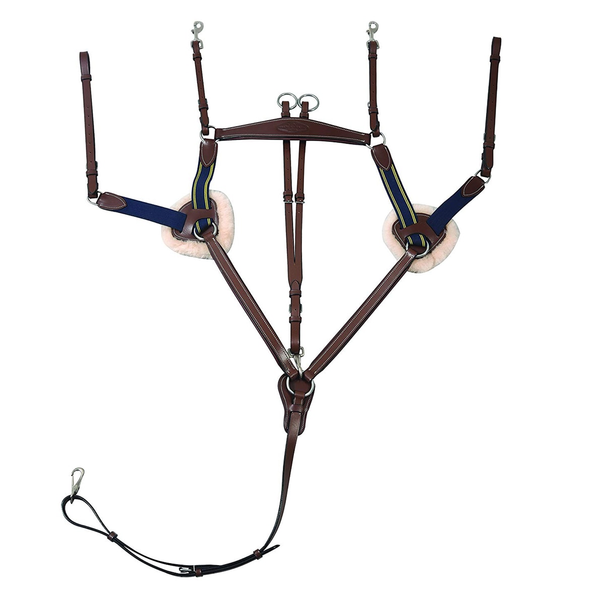 Smart Pro 3 Point Double Strength V Check Elasticated Breastplate Pony Size 