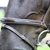 Henri de Rivel Pro Piaffe Mono Crown Padded Patent Leather Dressage Bridle - Havana