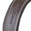 Nantucket Contoured Hunter Bridle by SmartPak - Espresso Brown w/ White Fancy Stitching