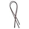 Nantucket Contoured Hunter Bridle by SmartPak - Espresso Brown w/ White Fancy Stitching