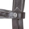 Nantucket Figure 8 Bridle by SmartPak - Espresso Brown w/ White Fancy Stitching
