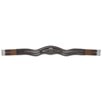 Nantucket Fancy Stitch Hunter Girth - Espresso w/White Fancy Stitching