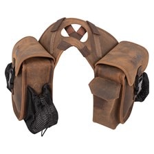 Cashel Horn Saddle Bag with Distressed Leather