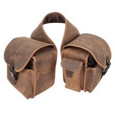 Cashel Rear Saddle Bag with Distressed Leather