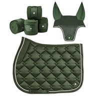 Dark Emerald Diamond Print Luxe Horse Gear Matching Set