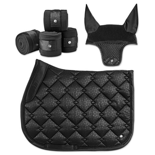 Black Diamond Print Luxe Horse Gear Matching Set