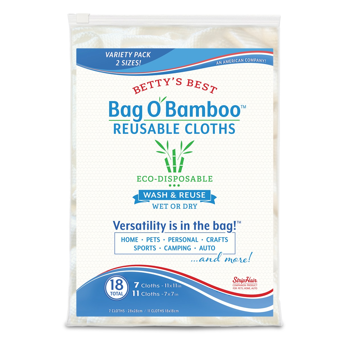Betty's Best Bag O' Bamboo™ Re-Usable Cloths