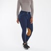 Piper Stretch Denim Curvy Fit Breeches by SmartPak- Knee Patch - Blue Denim
