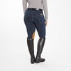 Piper Stretch Denim Curvy Fit Breeches by SmartPak- Knee Patch - Blue Denim
