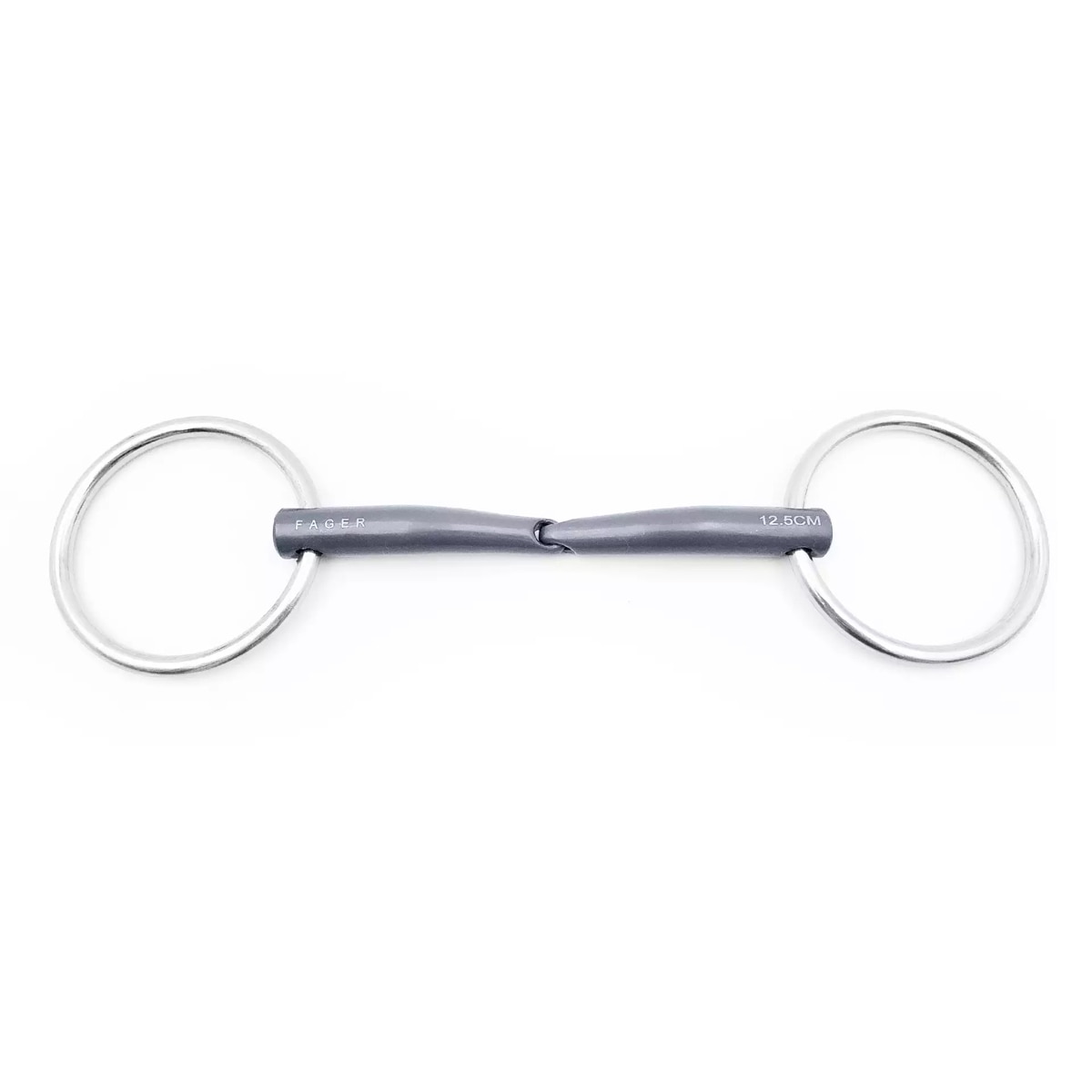 Heavy Chrome Equestrian Key Ring - D-Ring Snaffle Bit Key Ring