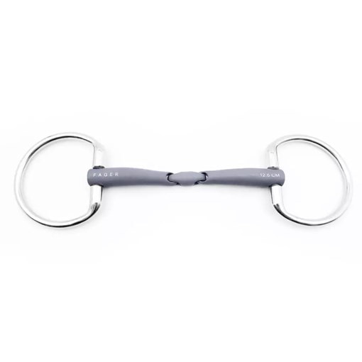 Fager Emil Double Jointed Fixed Ring 14MM Snaffle