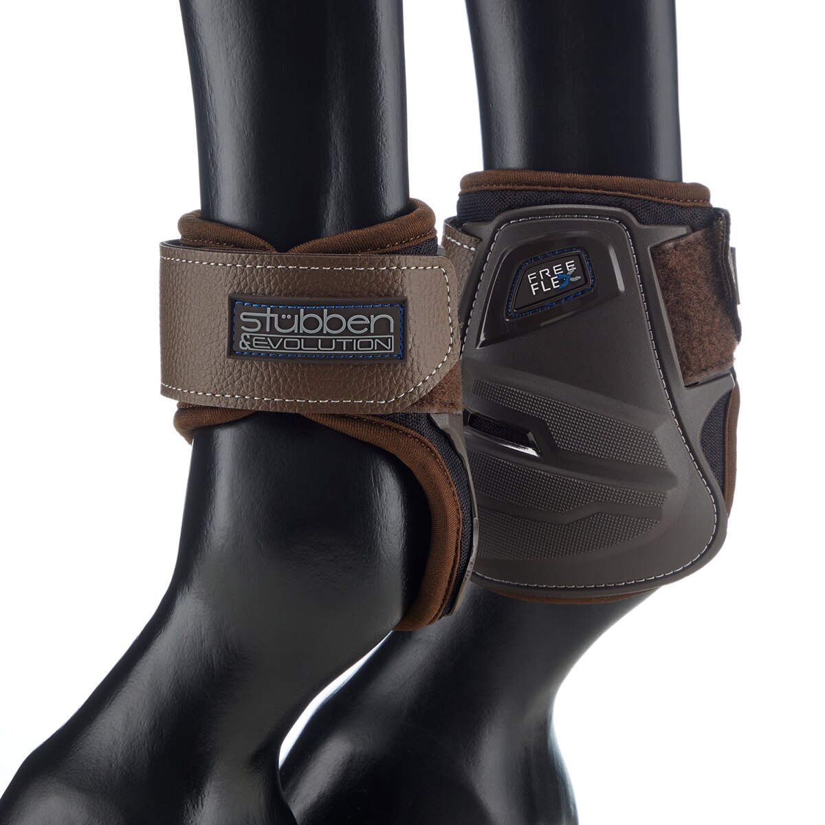 Guêtres De Tendon Stubben FreeFlex - Protection Impact Pour Cheval - Taille L Marron