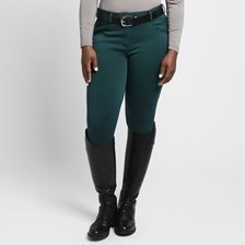 Piper Knit Everyday Mid-Rise Breeches by SmartPak - Knee Patch