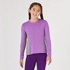 Piper Kids SmartCore&trade; Long Sleeve Colorblock Sun Shirt by SmartPak - Power Purple w/ Warm Grey