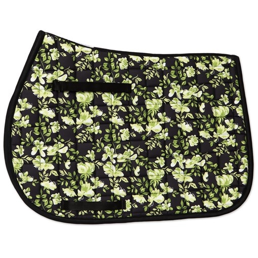 SmartPak Classic Vibe Green Floral AP Saddle Pad -