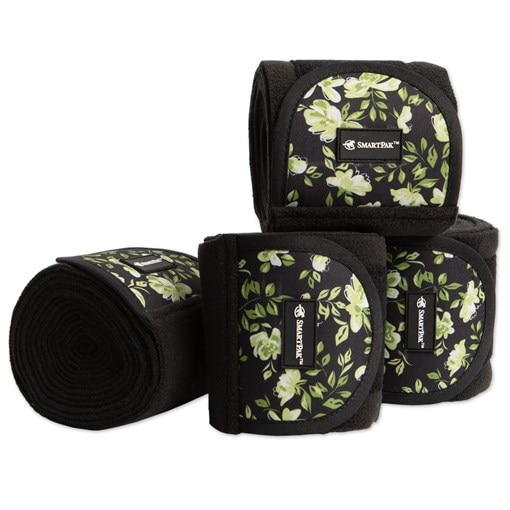 SmartPak Classic Vibe Green Floral Polo Wraps Clea