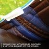 WeatherBeeta Comfitec Ultra Hardi Detach-A-Neck Turnout Blanket - Blue/Bright Blue/White