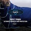 WeatherBeeta Comfitec Ultra Hardi Detach-A-Neck Turnout Blanket - Blue/Bright Blue/White