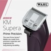 Wahl KM Supera Cordless Clippers - Eggplant