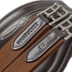 Nantucket Fancy Stitch Hunter Girth - Espresso w/White Fancy Stitching