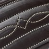 Nantucket Fancy Stitch Hunter Girth - Espresso w/White Fancy Stitching