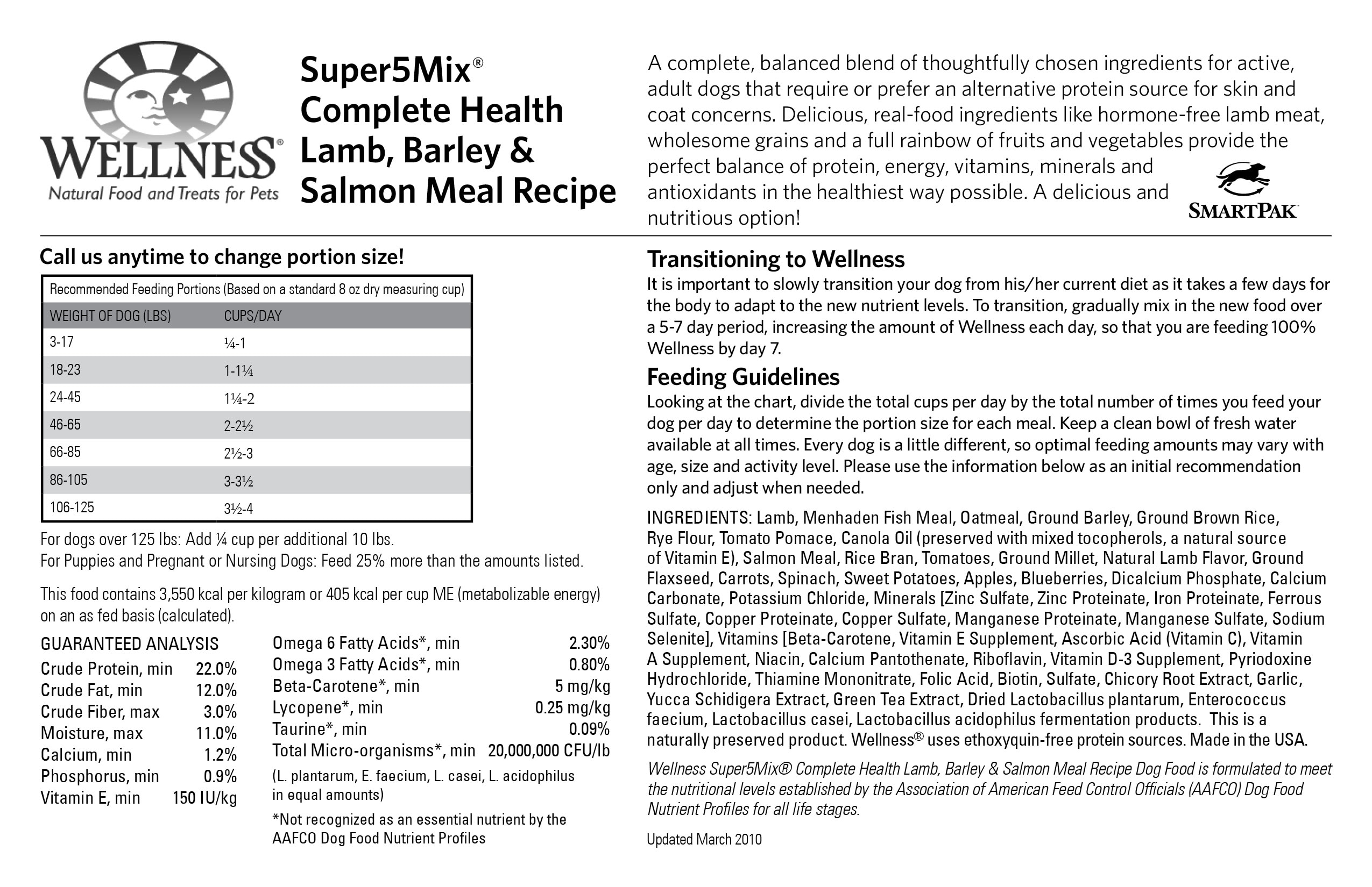 Wellness lamb and clearance barley