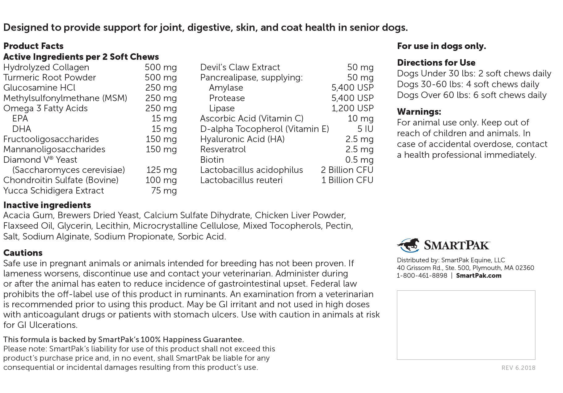 SmartCanine™ Combo Senior Soft Chews SmartCanine™ Combo Senior Soft Chews