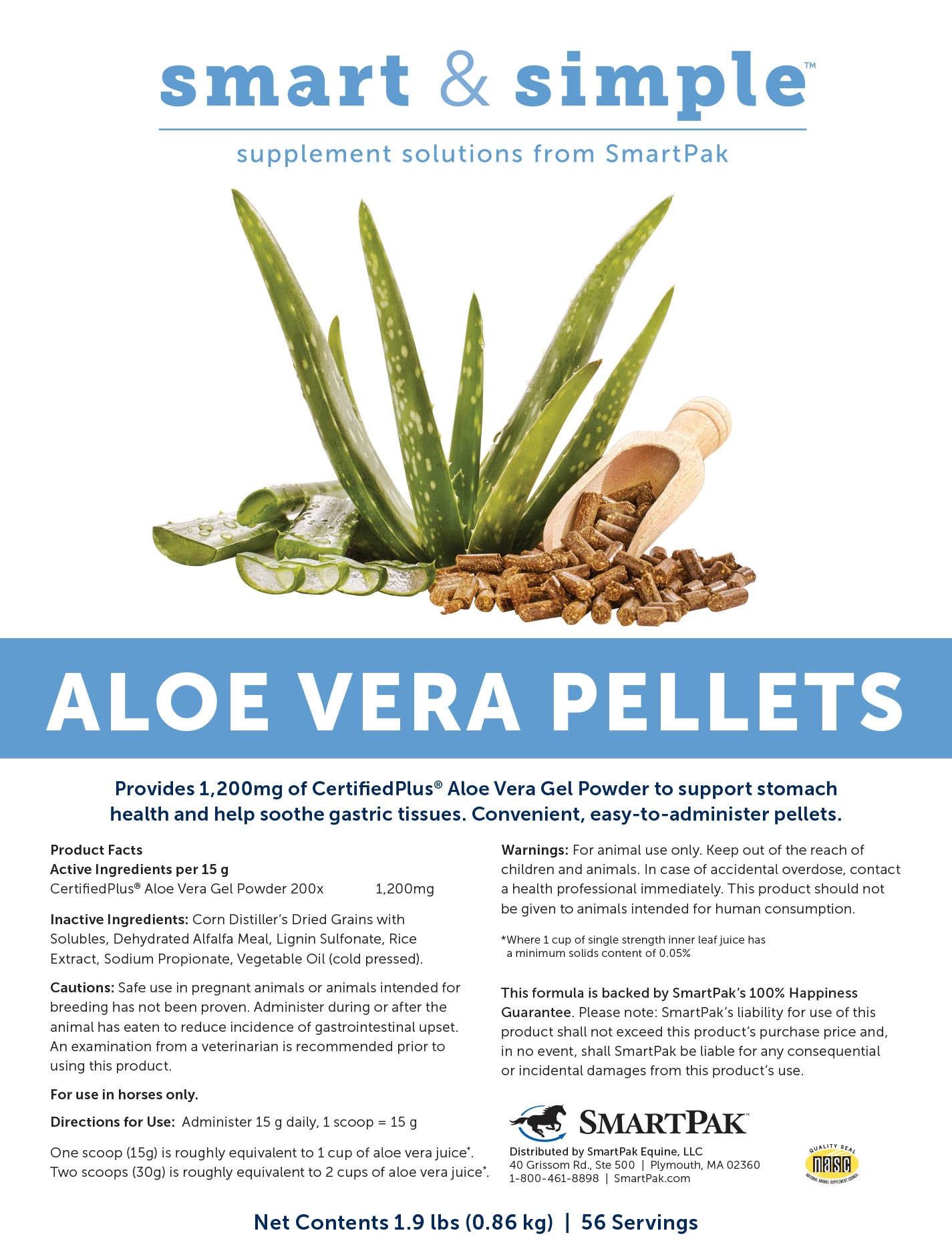 aloe pellets for horses