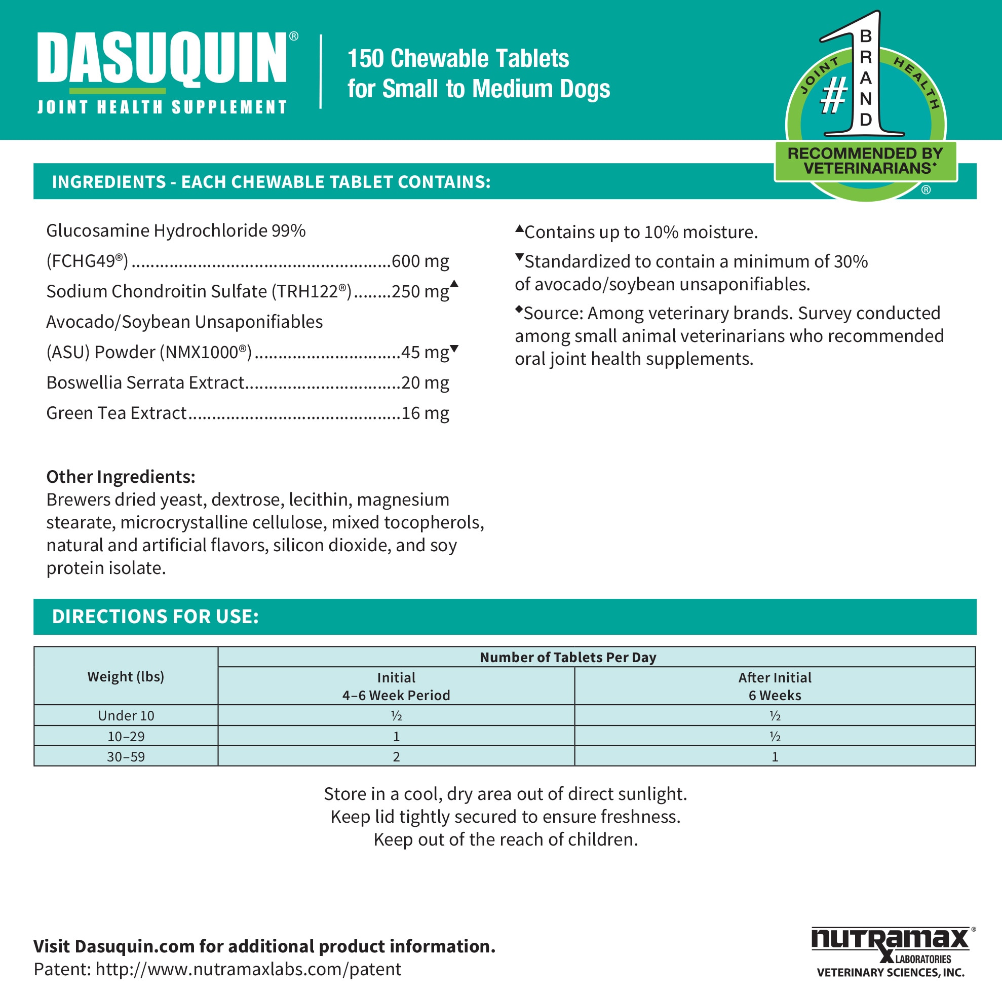 Dasuquin 150 clearance chewable tablets